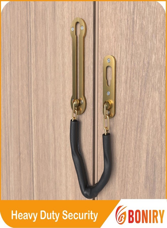 Boniry Door Chain | Lock for Main Door | Premium Heavy Duty Latch | Safety Lock for Kids (Brass) - Image 4